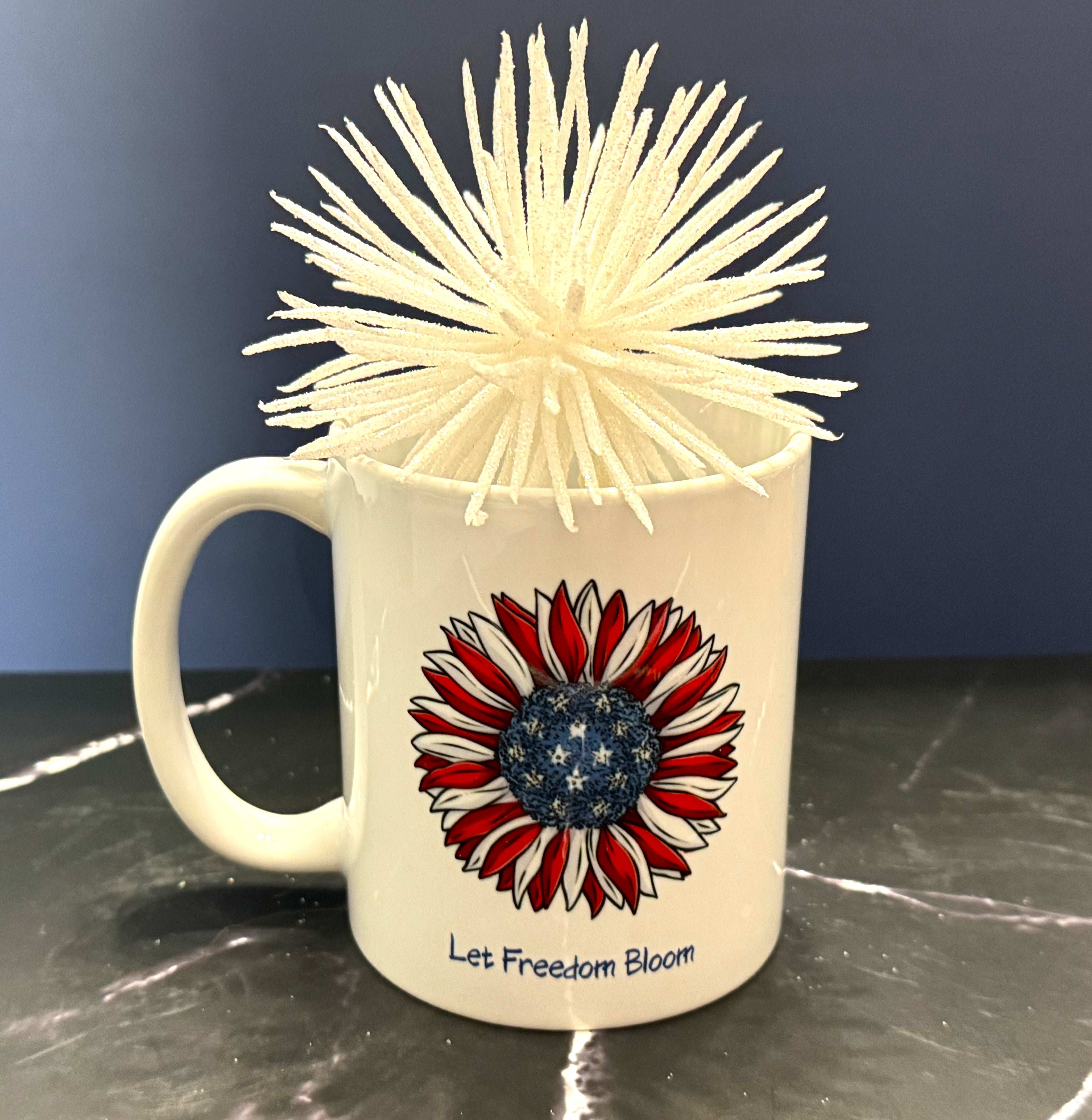 Let Freedom Bloom Anniversary Mug