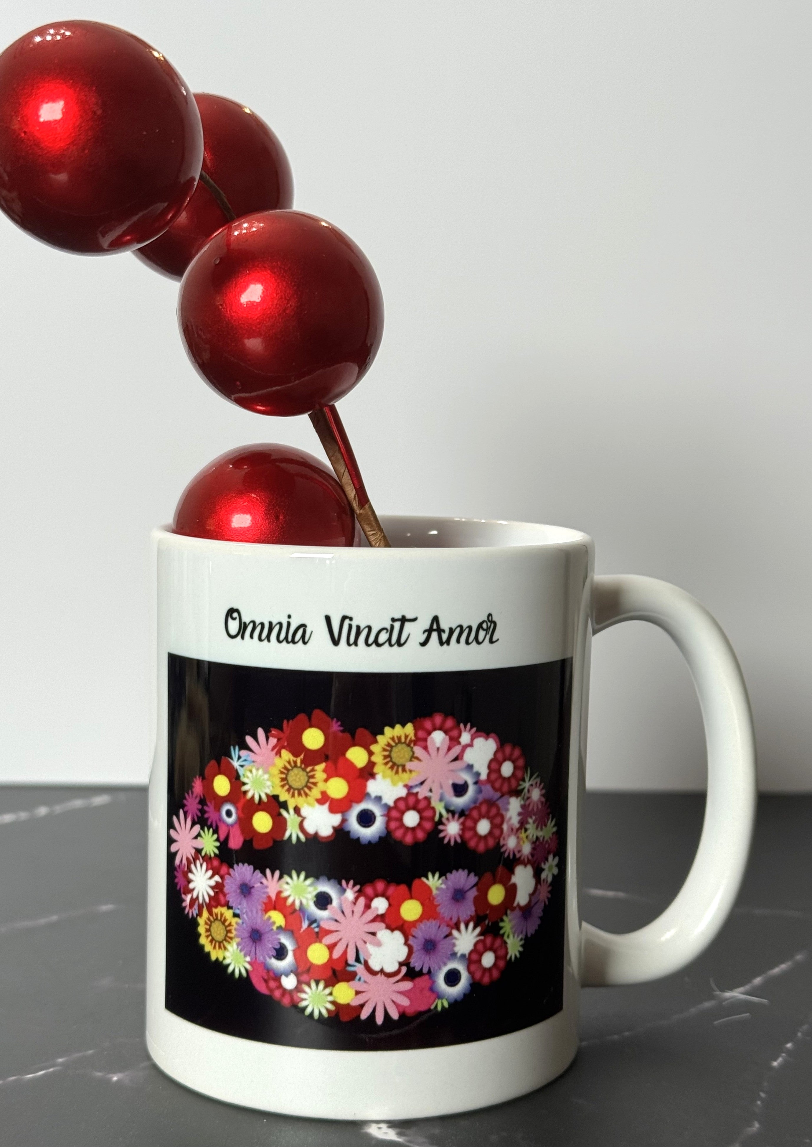 Omnia Vincit Amor (Love Conquers All) 11 oz Mug